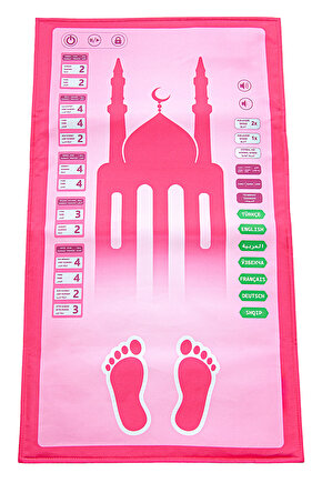 Pembe Benim Seccadem Çocuklar Için Sesli Konuşan 7 Dilde Namaz Kıldıran Seccade