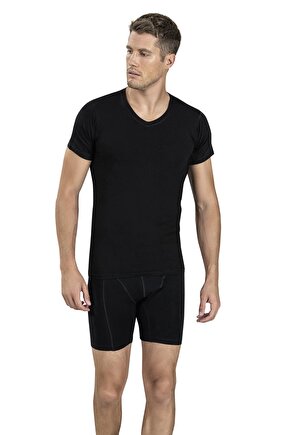 Erkek V Yaka Kısa Kol Atlet Fanila 112 - 9 Adet