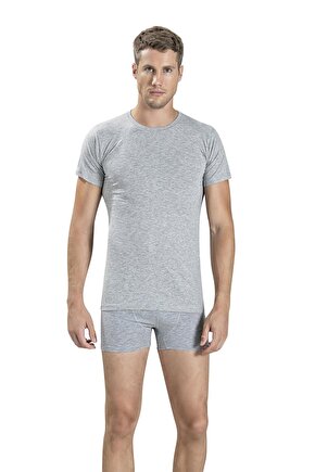 Erkek Sıfır Yaka Kısa Kol Atlet Fanila 111 - 3 Adet