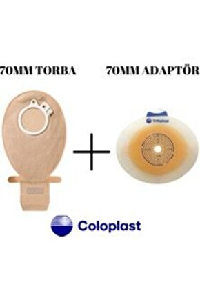 Coloplast Kolostomi Torbası 70mm 10387 + Adaptörü 70mm 10045 - 1 Adet