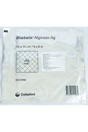 Coloplast Biatain 3765 Alginate Ag 15X15 Gümüşlü 10lu