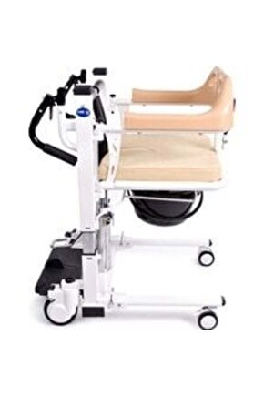 DM-160 Tuvaletli Tekerlekli Sandalye (Manuel) Ayak Pedallı