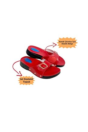 Hallux Valguslu Terlik Kırmızı