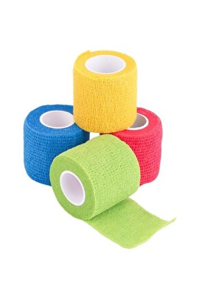 Octacare Kendinden Yapışkanlı Coban Bandaj - 5cmx4,5m - Kırmızı 1 KUTU 12 ADET