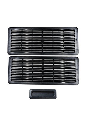 Mercedes C Sınıf (W202-W203) için Sunroof Güneşlik El Tutamağı ve Izgara Seti -Siyah