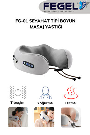 FG-01 Seyahat Tipi Masajlı Boyun Yastığı