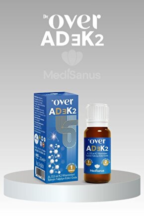 AD3K2, A Vitamini, D Vitamini, K vitamini içeren gıda takviyesi, 20 ml, 400 damla, D3K2