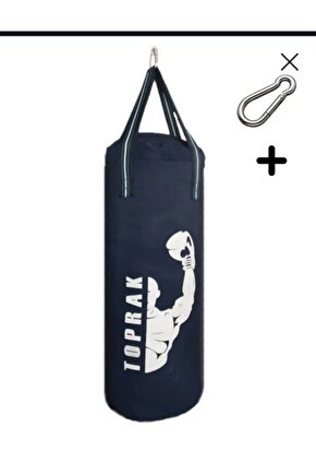 60x20 CM LACİVERT BOŞ BOKS TORBASI KARABİNA HEDİYELİ