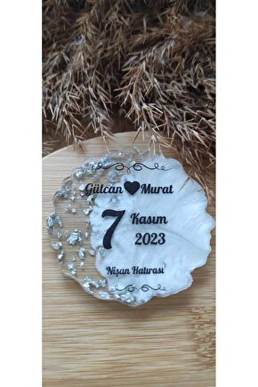 En Hayal Atölyem Epoksi Hediyelik Magnet 20li Özel Tasarım Söz-nişan-nikah-kına-mevlüt-mezuniyet