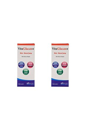 Vitaglucan Beta Glukan Ve Çinko& C Vitamini Şurup 150 Ml X 2 Adet