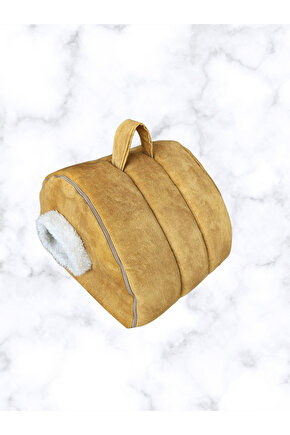 KEDİ PUSETİ-ULTRA LÜKS GOLD KEDİ PUSETİ, KEDİ YATAĞI, KEDİ EVİ