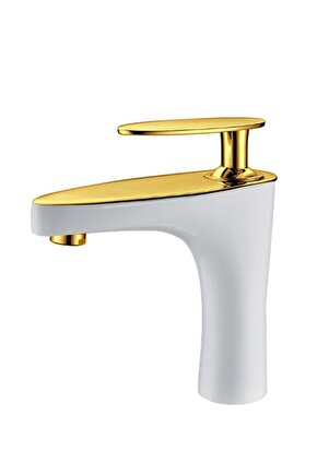 Pera Mix Lavabo Bataryası Beyaz Altın Pra100