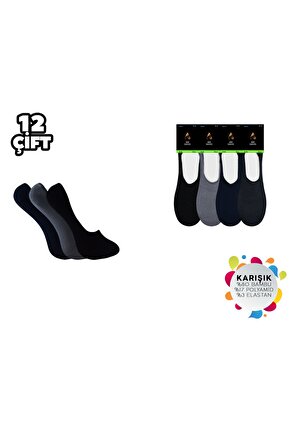 ADG 5001 Dikişsiz Slikonlu Erkek Bambu Babet 12li