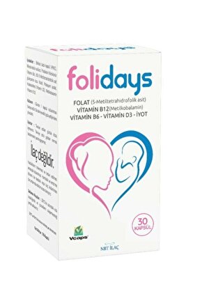 STD NBT Life Folidays 30 Kapsül Gıda Takviyesi ( TEKLİDİR )