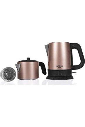 Demli Rose 1800 W Çelik Çay Makinesi IH33151