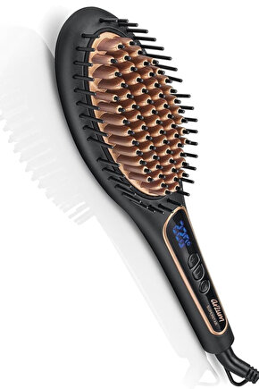 Superstar Turmalin İyon Saç Düzleştirici Fırça Siyah - AR5036