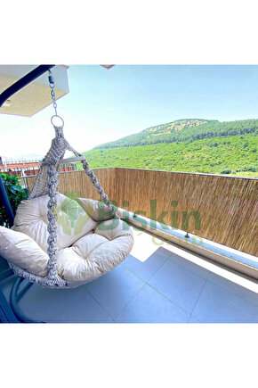 90CM Yükseklik X 100CM Genişlik Bambu Kamış Hasır Çit Dekoratif Bahçe Balkon ve Duvar Çiti ReedFence