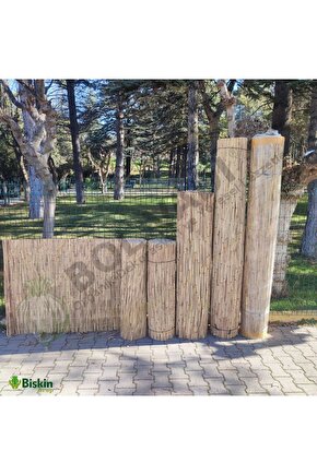 75cm X 500cm Afyonkarahisardan Misina Ipli Doğal Bambu Kamış Çit,bahçe Çiti,hasır Çit, Gölgelik