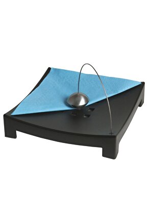 Ağırlık Toplu Metal Peçetelik, Siyah