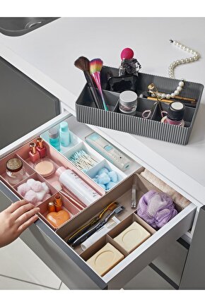 Çekmece İçi Düzenleyici 4 Bölmeli Takı ve Makyaj Organizeri