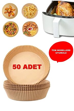 Airfryer Pişirme Kağıdı 50 Adet Hava Fritözü Airfryer Firitözü Airfryer Yağsız Firitöz