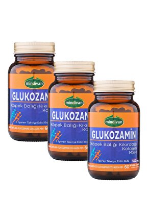Glukozamin Köpek Balığı Kıkırdağı Kolajen MSM 60 Kapsül x3 ADET