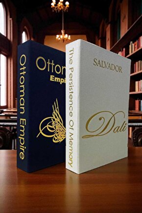 2’li Kumaş Kaplı Kitap Görünümlü Dekoratif Kutu | Hediye & Takı Kutusu