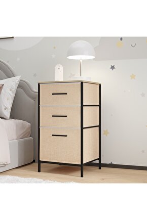 Çocuk 3 Çekmeceli Orta Boy Komodin Sehpa