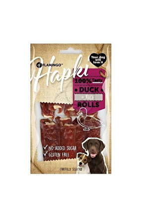 Flamingo Hapki Rolls Ördekli ve Pirinçli Köpek Ödül Maması 85 Gr