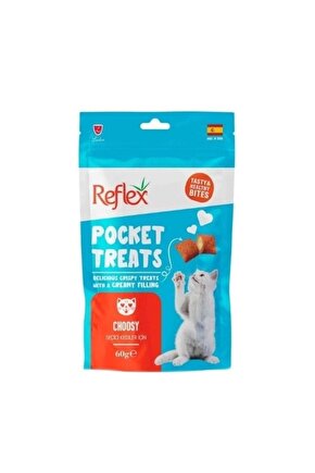 Pocket Treats Tavuklu Seçici Kediler için Kedi Ödül Maması 60 Gr