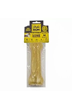 Deri Press Köpek Kemik Ödülü Medium Naturel 15 Cm 1 Adet