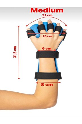 Termoplastik Antispastisite El Bileği Ve Parmak Ateli (SOL EL)