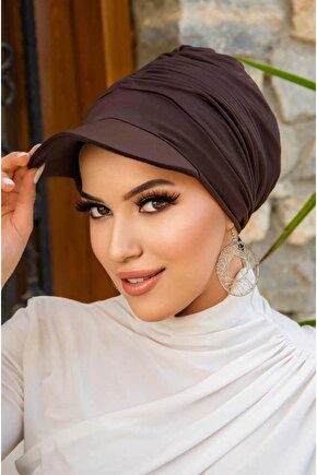 Kahverengi Havuz & Deniz Şapkası  Mayo Üstüne Kullanılabilir