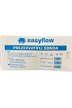 Yapışkan Şeritli Prezervatif Sonda 50 Adet 25mm Medium