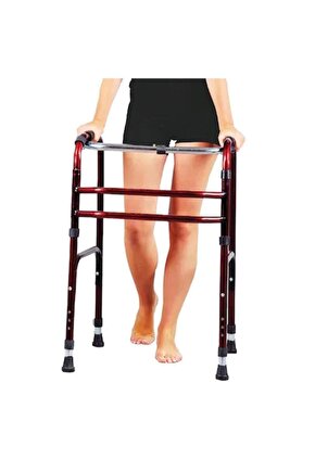 Walker Volkır Wolker Katlanır Bordo Yürüteç Hasta Yaşlı