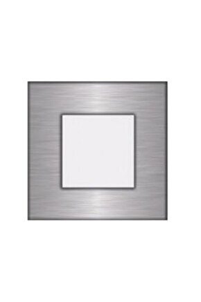 Fullreyon Koridor Basamak Merdiven Sensörsüz Kare Spot Lamba Aydınlatma Krom Kasa (MAVİ IŞIK)