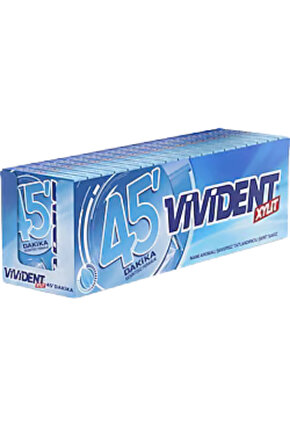 45 Dakika Nane Aromalı Şekersiz Tatlandırıcılı Şerit Sakız 33 GR * 18 Adet