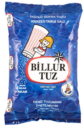 Billur Iyotlu Tuz 750 G 30 Adet