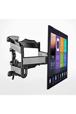 Toshba 55UA3E63DT 55 138 Ekran LED TV Uyumlu Full Motion Güçlendirilmiş  Hareketli Askı Aparatı