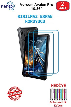 Vorcom Avalon Pro 10.36 İçin Nano Ekran Koruyucu 9h Esnek 2 ADET