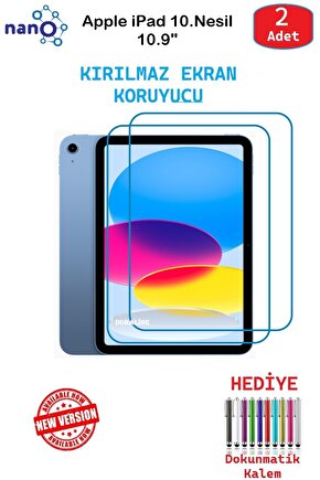 Apple iPad 10.Nesil 10.9 İçin Nano Ekran Koruyucu 9h Esnek 2 ADET