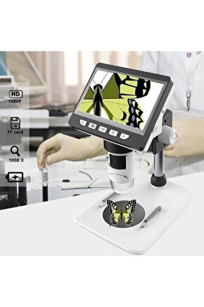 1000x Dijital 1080p 4.3 Inç Lcd Ekranlı Usb Hd Mikroskop