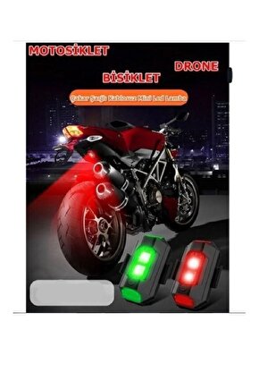 Motosiklet Drone Bisiklet Otomotiv Çakar Şarjlı Kablosuz Mini Led Lamba Uyumlu