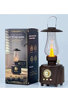 C210 BLUETOOTH HOPARLÖR NOSTALJİK GAZ LAMBASI GÖRÜNÜMLÜ AMBİANS RETRO ŞARJLI HOPARLÖR FM RADYO