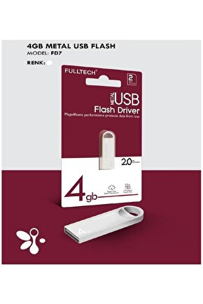 Metal 4gb Usb Flash Bellek Usb 2.0 Flash Drive
