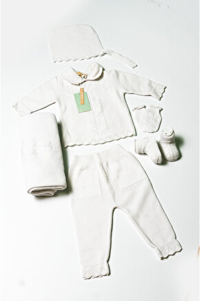 Yeni Doğan 5li Triko Tulum Set