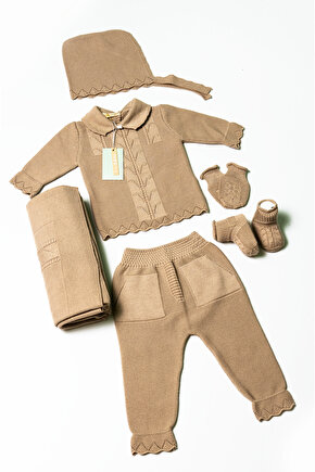 Yeni Doğan 5li Triko Tulum Set