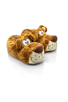 Fibert Erkek Hayvanlı Panduf Kahverengi 4045