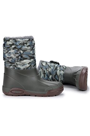 W10210-042 Topo Ski Camo Çocuk Günlük Bot