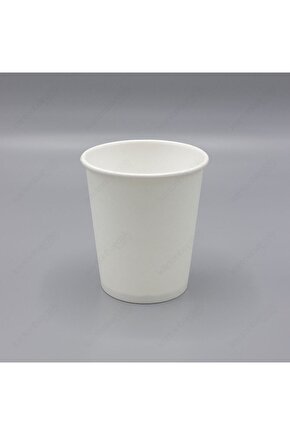 8 Oz Beyaz Karton Bardak 100 Lü